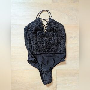 Luxxel Black Lace Bodysuit
